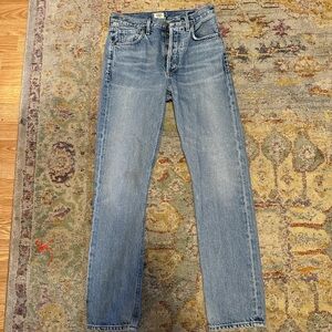 Citizens of Humanity premium vintage "Charlotte" high rise straight jeans.